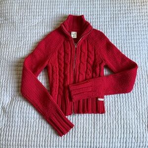 Abercrombie and Fitch vintage red sweater